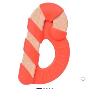 Wooden Candy Cane Teether for Kids